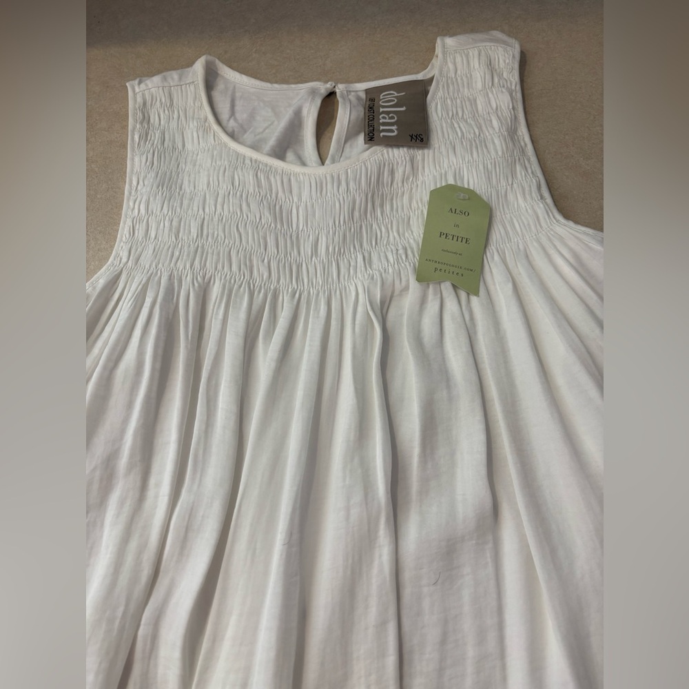 NWT-Anthropologie Dolan Left Coast Collection Pleated‎ Swing Top. Size XXS